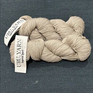 URU Yarn Sugared Sport by Knitcrate in Colorway ‘Diamond’. 2 Skein Lot